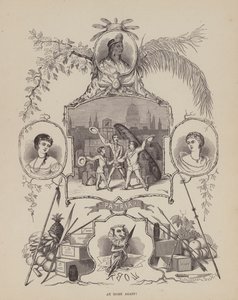 Page du Tour américain de Messieurs Brown, Jones et Robinson (gravure)