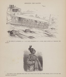 Page du Tour américain de Messieurs Brown, Jones et Robinson (gravure)