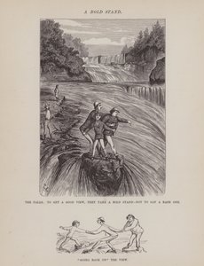 Page du Tour américain de Messieurs Brown, Jones et Robinson (gravure)