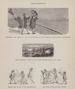 Page de La tournée américaine de Messieurs Brown, Jones et Robinson (gravure)