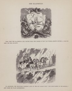 Page du Tour américain de Messieurs Brown, Jones et Robinson (gravure)