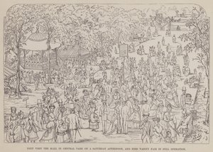 Page du Tour américain de Messieurs Brown, Jones et Robinson (gravure)