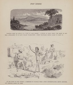 Page du Tour américain de Messieurs Brown, Jones et Robinson (gravure)