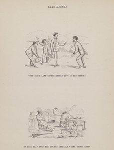 Page du Tour Américain de Messieurs Brown, Jones et Robinson (gravure)