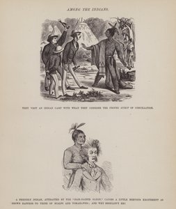 Page du Tour Américain de Messieurs Brown, Jones et Robinson (gravure)