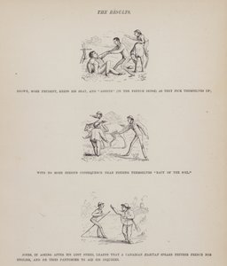 Page du Tour Américain de Messieurs Brown, Jones et Robinson (gravure)