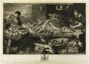 Un marché aux poissons