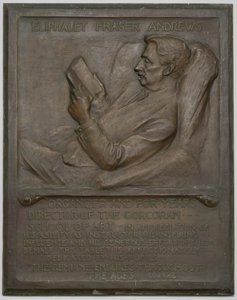 Tablette commémorative pour feu E. F. Andrews - Richard Edwin Brooks