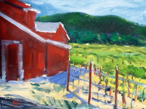 La grange rouge, Napa, 2019