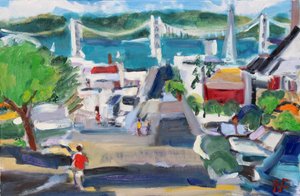 Vue de la baie depuis Russian Hill - Richard Fox