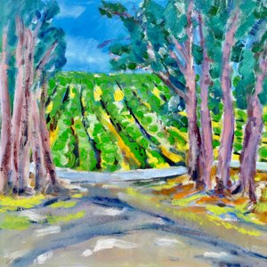 Vignoble au-delà des arbres, 2019