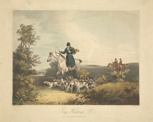 Ensemble de quatre : (1) Chasse au cerf - Richard Gilson Reeve