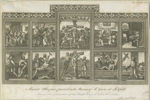 Lichfield - Ancien Autel: gravure, nd [vers 1785]