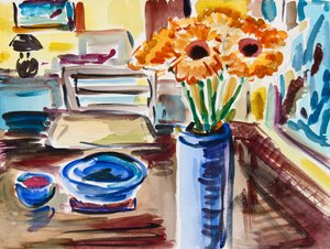 Nature Morte avec Rudbeckies - Richard H. Fox