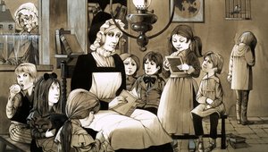 Une "Dame école" des années 1830 (gouache sur papier)