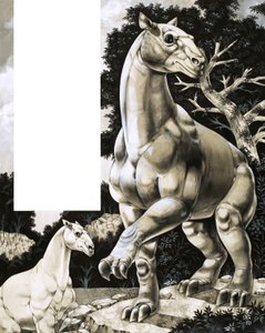 Moropus, un ancien type de cheval doté de trois énormes griffes - Richard Hook