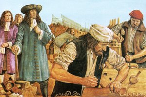 Pierre le Grand visitant un chantier naval - Richard Hook