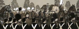 Le cortège funèbre de la reine Victoria - Richard Hook