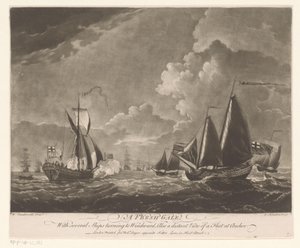 Flotte sur une mer agitée