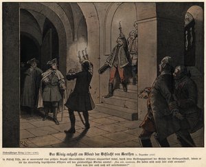 Frédéric le Grand de Prusse le soir après la Bataille de Leuthen