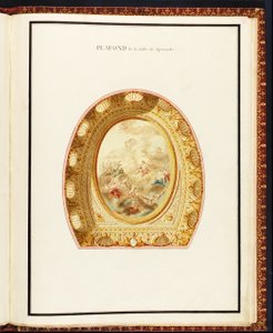 Plafond de la salle de spectacle, du Recueil des plans du Petit Trianon par Richard Mique - Richard Mique