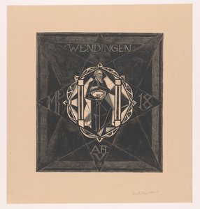 Conception de couverture pour : Wendingen, 1918