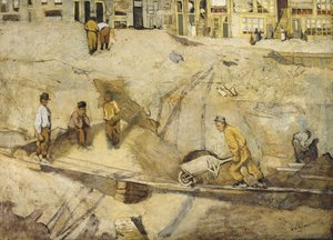 Chantier de construction à Amsterdam - Richard Nicolaüs Roland Holst