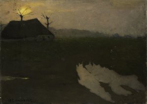 Paysage au clair de lune - Richard Nicolaüs Roland Holst