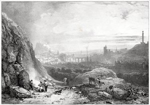 Édimbourg depuis la chapelle Saint-Antoine - Richard Parkes Bonington