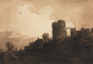 Paysage avec ruine de château - Richard Parkes Bonington