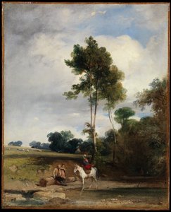Halte au bord de la route - Richard Parkes Bonington