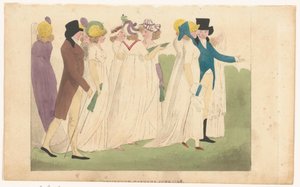 Magazine des Modes Féminines de Londres et Paris : Kensington Gardens juin 1798 - Richard Phillips