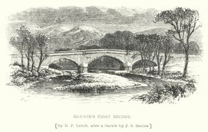 Premier pont de Rennie (gravure) - Richard Principal (after) Leitch