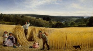 Les vallées sont couvertes de blé, 1865