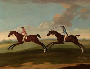 Aaron et Driver courant la deuxième manche à Maidenhead, 1754