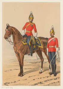 Deux militaires britanniques Negen voorstellingen van Britse militaire uniformen