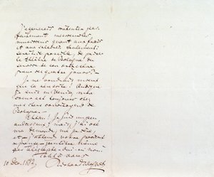 Lettre manuscrite de Richard Wagner à Luigi Mancinelli, 10 décembre - Richard Wagner