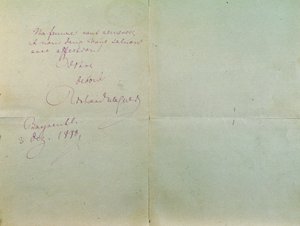 Lettre manuscrite de Richard Wagner à Luigi Mancinelli, 3 décembre