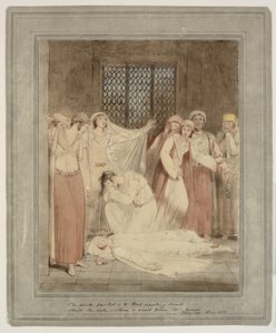 Scène de Phrosyne, un conte grec de Henry Gally Knight - Richard Westall