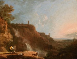 Le palais de Mycènes, Tivoli, et vue lointaine de Rome - Richard Wilson