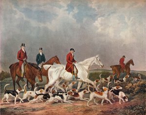 Les chiens de chasse du comte de Derby, vers 1823