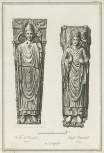 Cathédrale de Lichfield - Effigies de Walter de Langton et Hugh de Patteshull