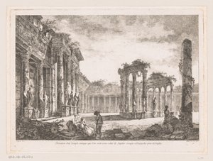 Vue sur le Temple de Jupiter Serapis
