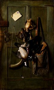 Nature morte à la porte de la cabane
