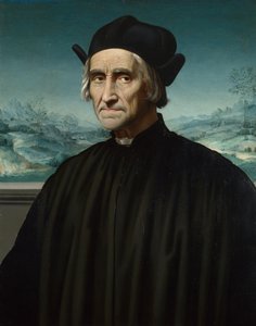 Portrait de Girolamo Benivieni 1453-1542, entre 1515 et 1520 - Ridolfo Ghirlandaio