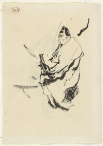 Femme allongée, sur des coussins, avec un livre
