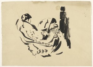 Étude de Nel Wouters, assise dans un fauteuil