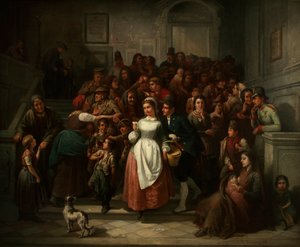 Après le tirage de la loterie, 1859