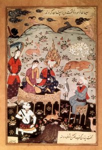 Miniature de Salomon et Balkis, vers 1595