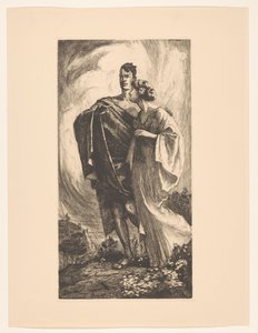 Homme et femme marchant